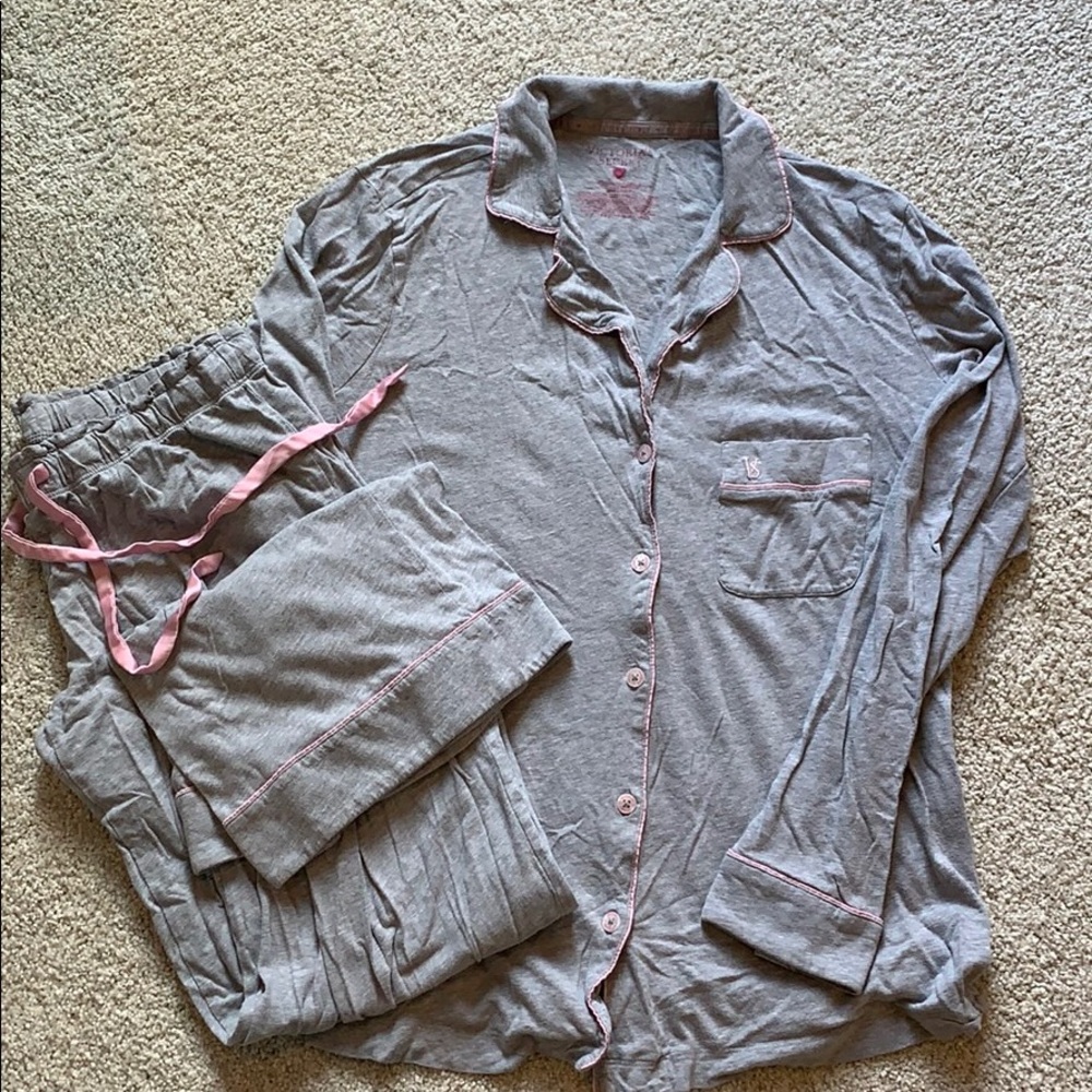 Gray and pink Victoria secret PJ